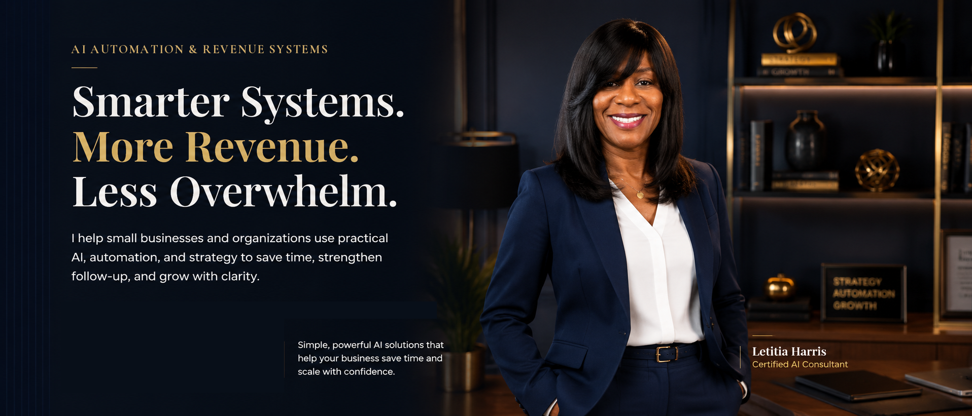 AI Automation & Revenue Systems — Smarter Systems. More Revenue. Less Overwhelm.